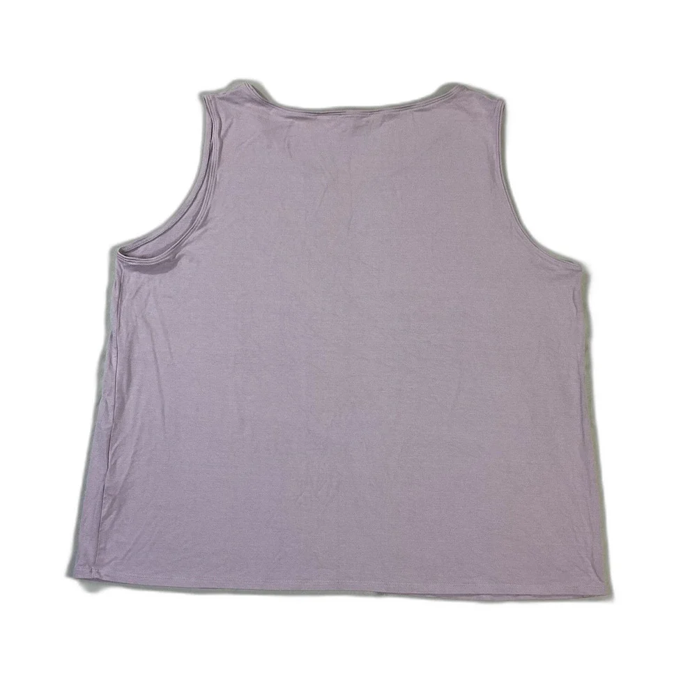 Eileen Fisher Women’s 2X Lavender Sleeveless Tank Top Scoop Neck Casual Stretch - Picture 3 of 7